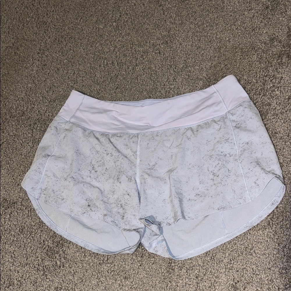 Women's Light blue gravel Athletic Shorts